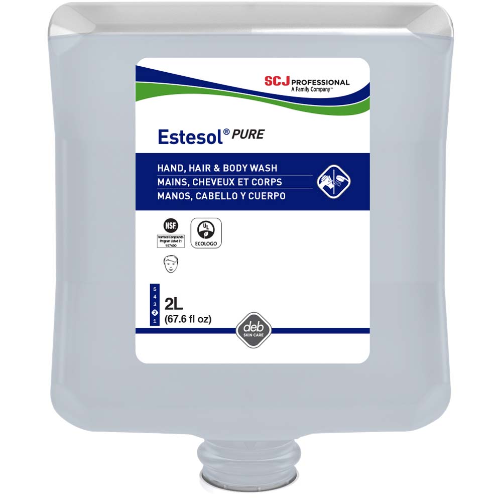 SC Johnson Professional Estesol PURE Hand, Hair & Body Cleaner, 2L Cartridge, 4/case - PUW2LT