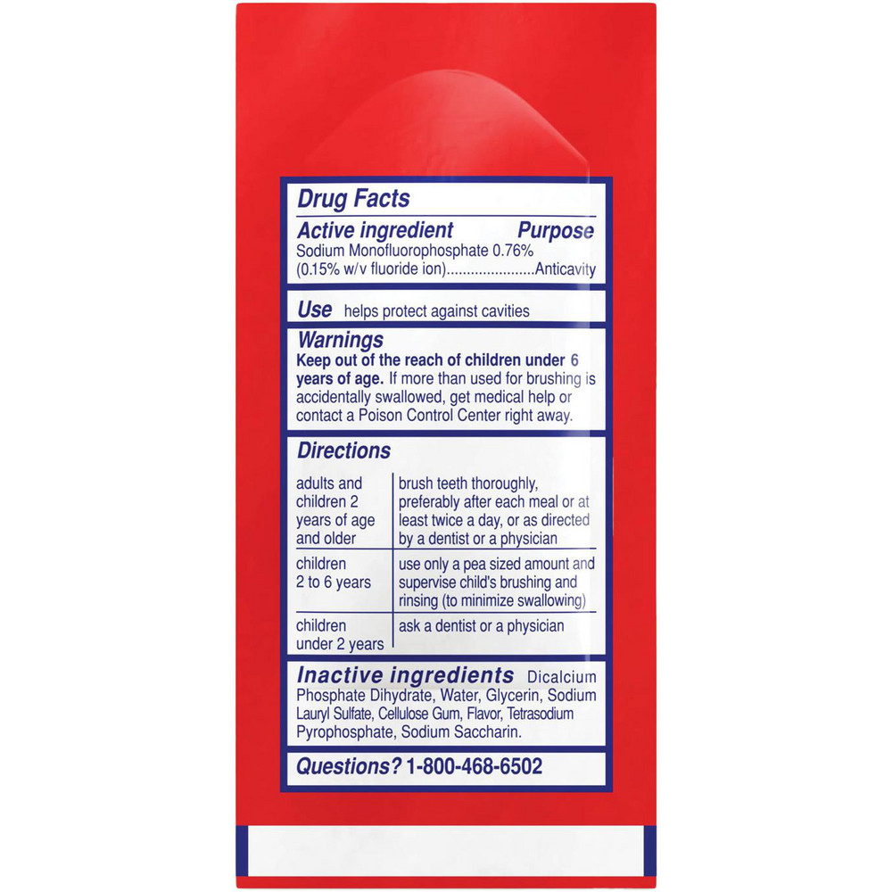 Colgate Cavity Protection Toothpaste, Regular Flavor, 0.15 oz Sachet, 1,000/Carton - CPC50130