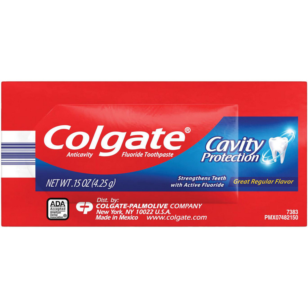 Colgate Cavity Protection Toothpaste, Regular Flavor, 0.15 oz Sachet, 1,000/Carton - CPC50130