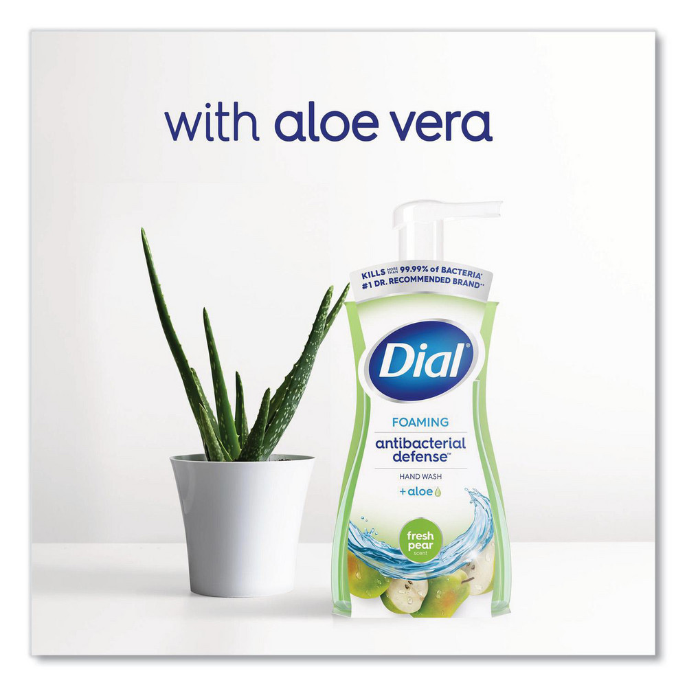 Dial Antibacterial Foaming Hand Wash, Fresh Pear Scent, 10 oz, 8/Carton - DIA34721