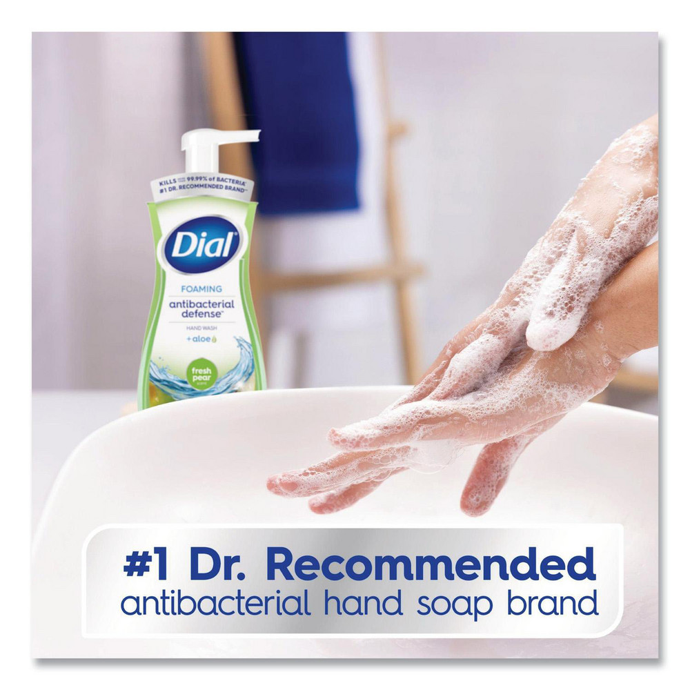 Dial Antibacterial Foaming Hand Wash, Fresh Pear Scent, 10 oz, 8/Carton - DIA34721