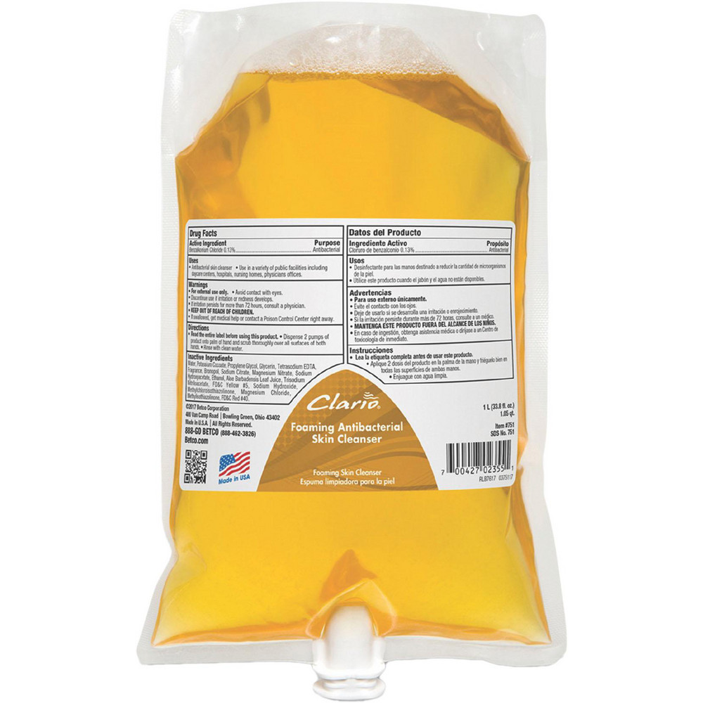 Betco Hand Cleaners & Soaps: Hand Cleaner, Fresh, Bag, 1000 mL - BET7532900