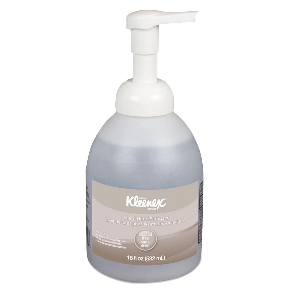 Kleenex Foam Hand Sanitizer, 1.5 oz. Pump Bottles, Clear, Unscented - 34136