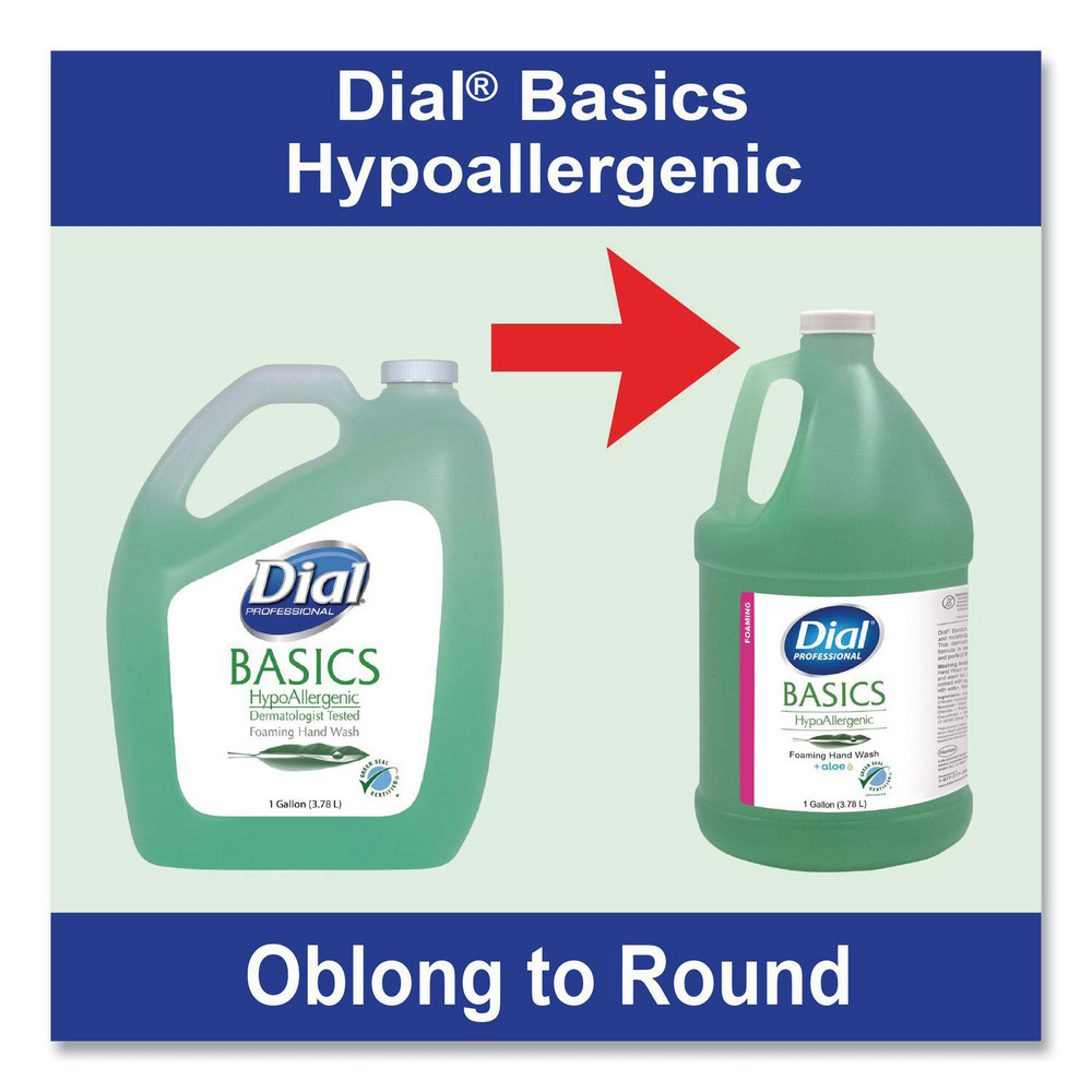 Dial Basics Foaming Hand Wash, Unscented, 1 gal Refill Bottle - DIA1700035438