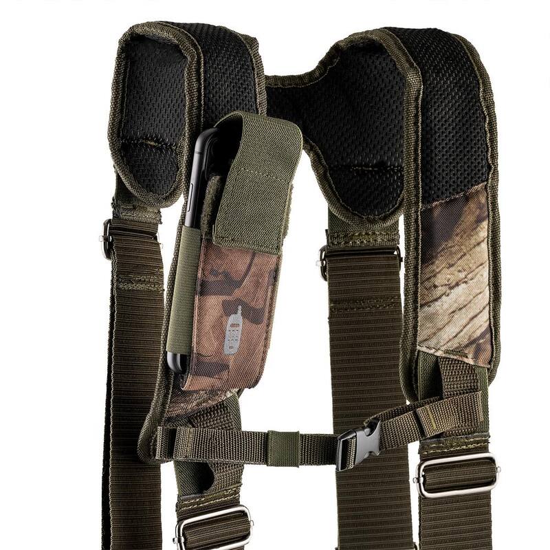 BUCKET BOSS Mossy Oak Camo Adjustable Tool Belt with Suspenders - 85035