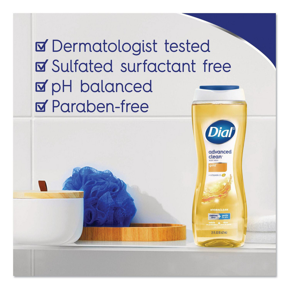 Dial Body Wash Advanced Clean Gold, Original Gold, 16 oz, 6/Carton - DIA09119