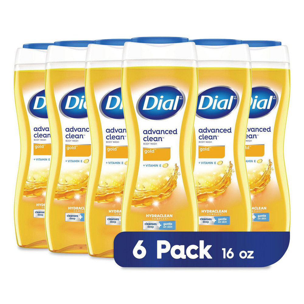 Dial Body Wash Advanced Clean Gold, Original Gold, 16 oz, 6/Carton - DIA09119