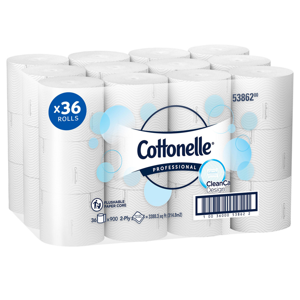 AbilityOne Bathroom Tissue: Recycled Fiber, 2-Ply, White - 8540016308729