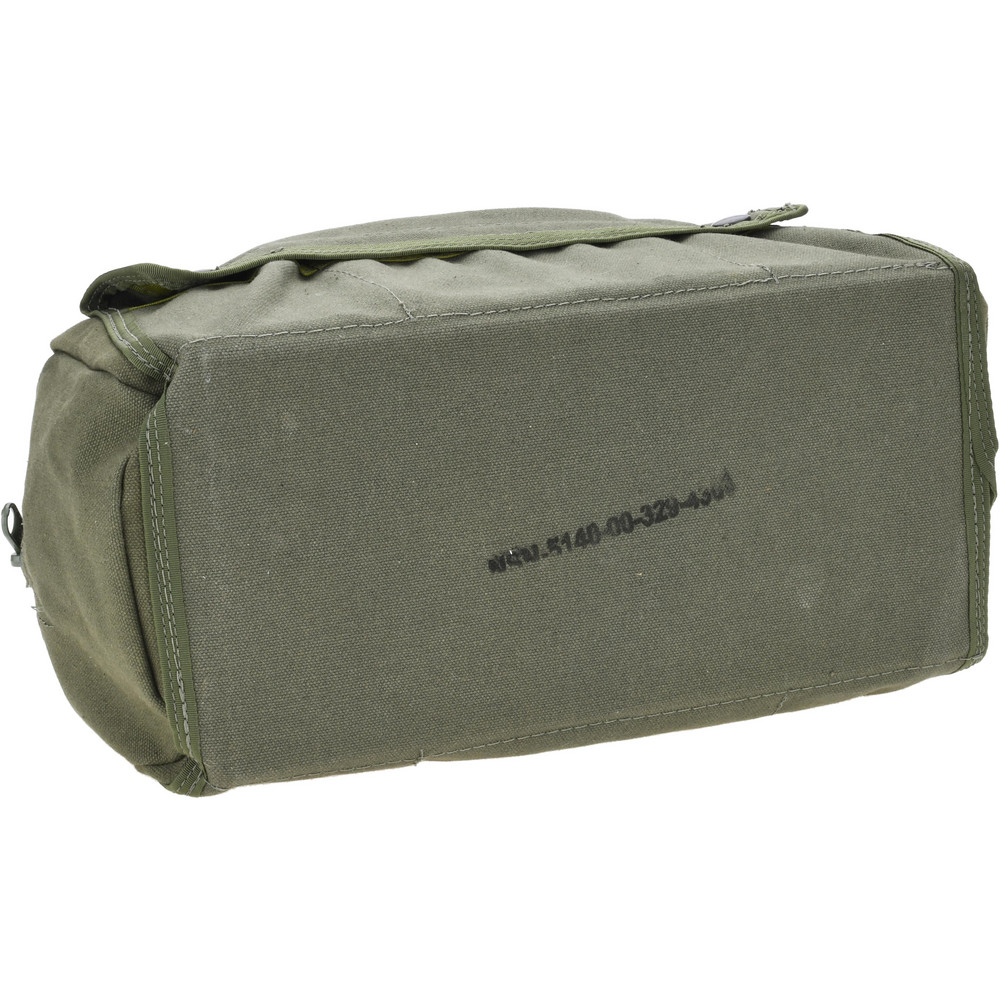 Made in USA 11.5X7X5.25 OLIVE DRAB COTTON TOOL BAG - 5140003294306