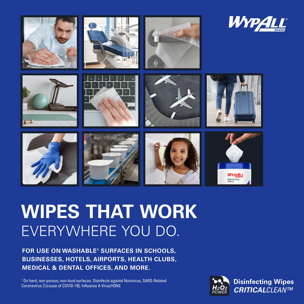 WypAll WypAll   Disinfecting Wipes: Pre-Moistened, 185 Ct - 54481
