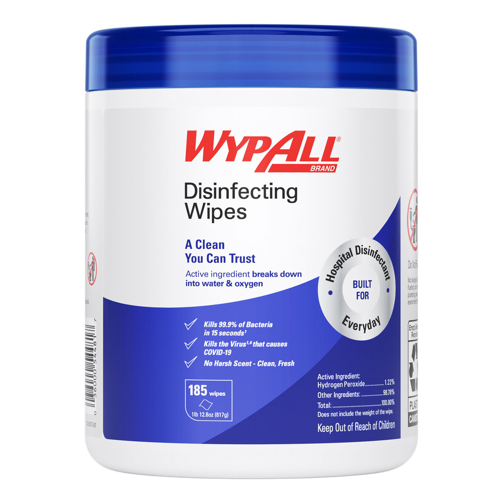 WypAll WypAll   Disinfecting Wipes: Pre-Moistened, 185 Ct - 54481