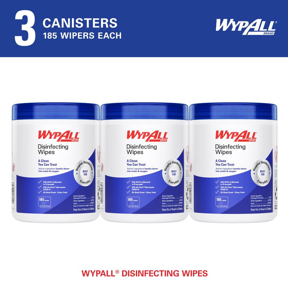 WypAll WypAll   Disinfecting Wipes: Pre-Moistened, 185 Ct - 54481
