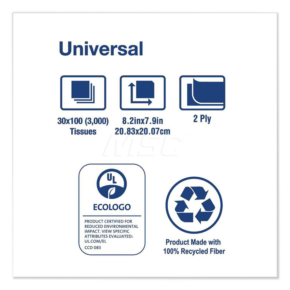 Tork Facial Tissue: Flat Box, Yes, 100, White - TRKTF6710A