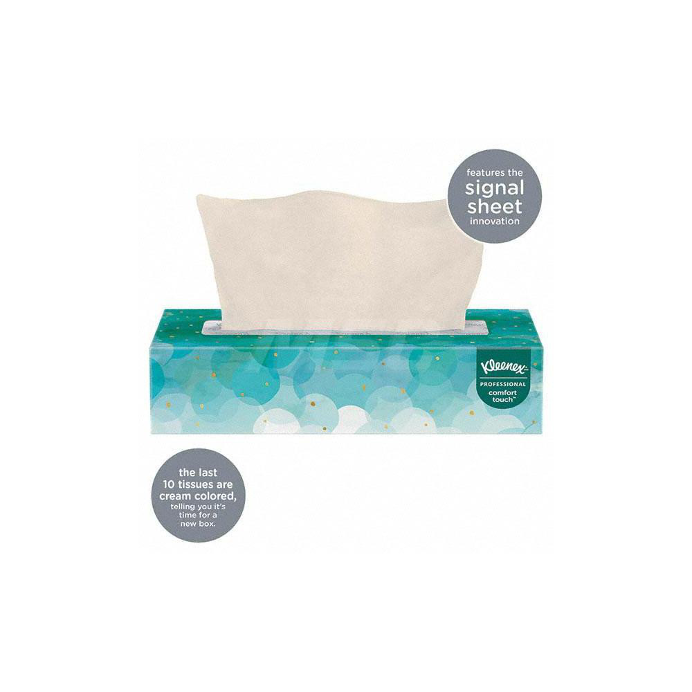 Kleenex Facial Tissue: Flat Box, No, 100, White - 6001199/6001199