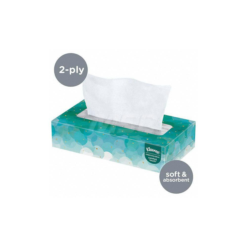 Kleenex Facial Tissue: Flat Box, No, 100, White - 6001199/6001199