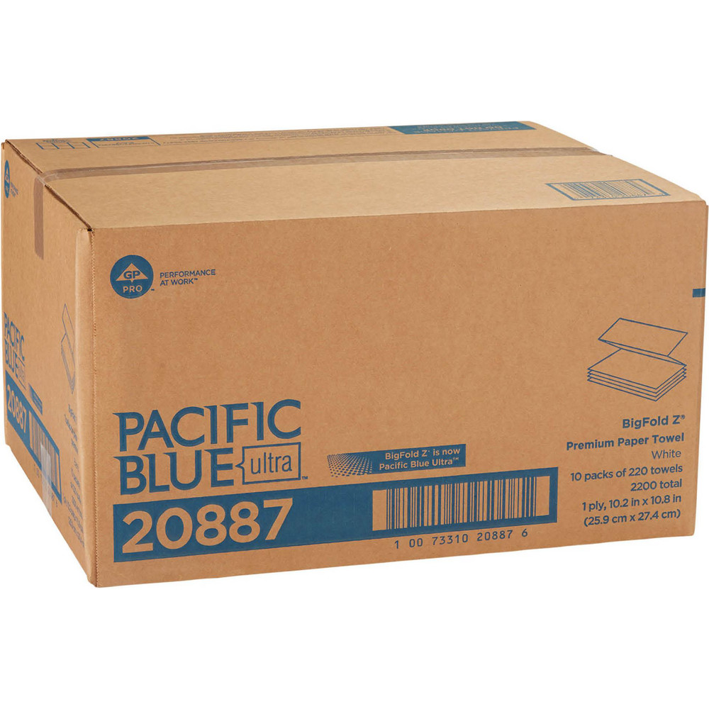 Georgia Pacific Pacific Blue Ultra Bigfold Z Premium Paper Towels, White - 20887