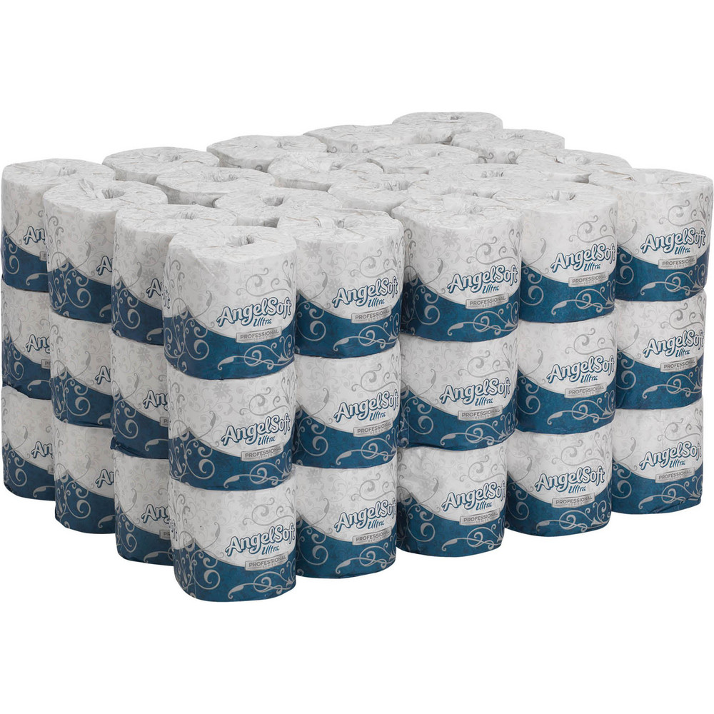 Tork Bathroom Tissue: Standard Roll, Recycled Fiber, 1-Ply, White - TRK112990