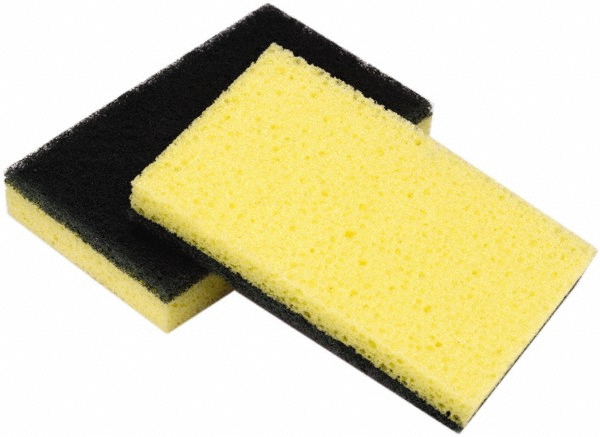 AbilityOne Pack of (12), 4-5/8" Long x 3" Wide x 3/4" Thick Sponges - 7920014632978
