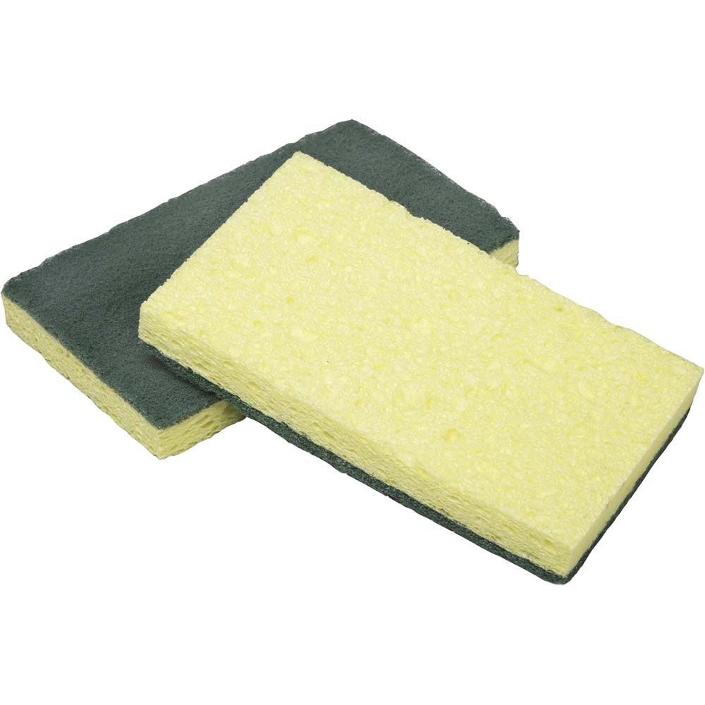 AbilityOne Pack of (12), 4-5/8" Long x 3" Wide x 3/4" Thick Sponges - 7920014632978