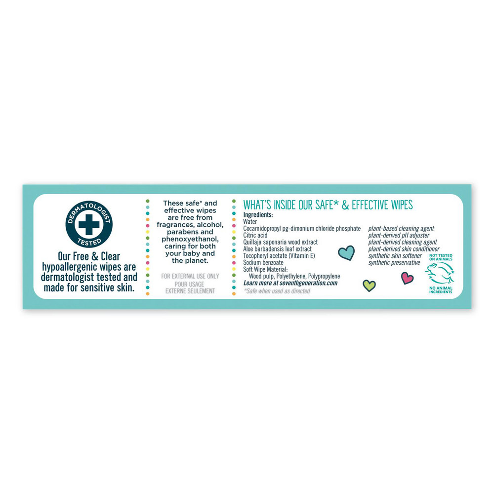 Seventh Generation Seventh Generation Baby Wipes: Pre-Moistened, 256 Ct - SEV34219CT