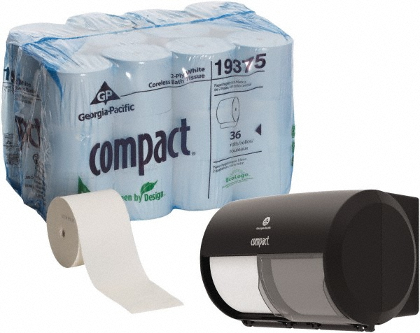 Georgia Pacific Bathroom Tissue: Recycled Fiber, 2-Ply, White - 6899340/4159306