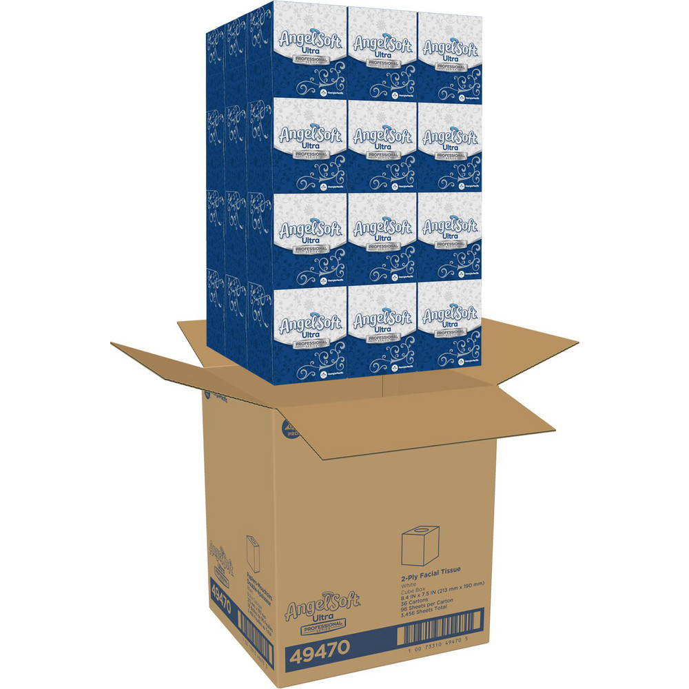 Angel Soft Professional Angel Soft Ultra Professional Series Premium 2-Ply Facial Tissue, Cube Box - 49470