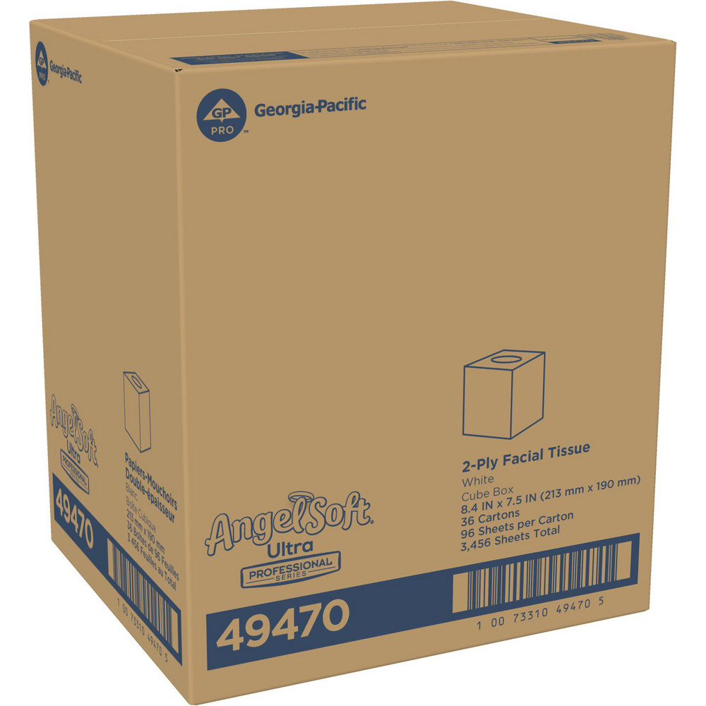 Angel Soft Professional Angel Soft Ultra Professional Series Premium 2-Ply Facial Tissue, Cube Box - 49470