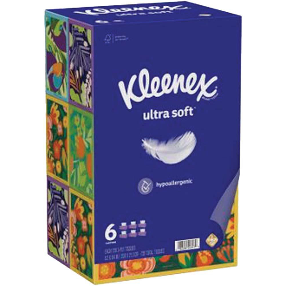 Kleenex Lotion Facial Tissue, 3-Ply, White, 60 Sheets/Box, 4 Boxes/Pack, 8 Packs/Carton - KCM54289