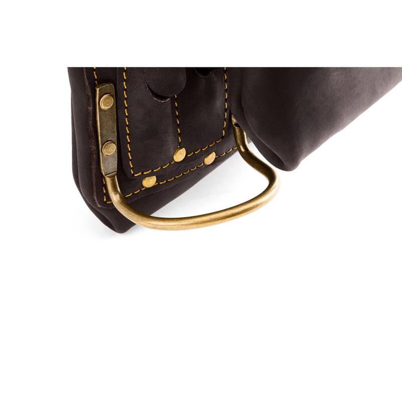 OX TOOLS Brown Oil Tanned Leather 10-Pocket Nail and Tool Pouch - OX-P263701