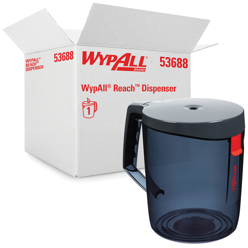 Lakeside Wipe Dispensers: Center Pull Bucket/Canister, Manual, 40.25 in - 158888