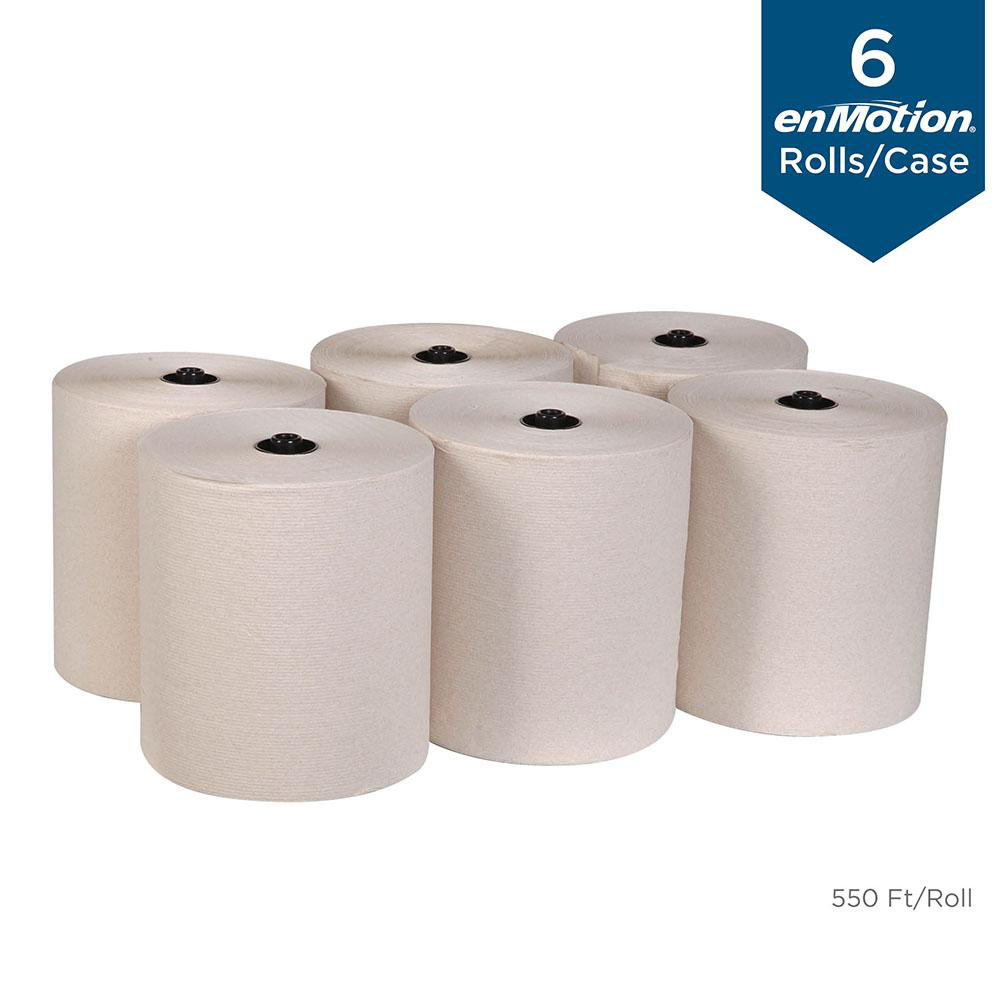 Georgia Pacific Enmotion Flex Recycled Paper Towel Rolls, Brown - 89740