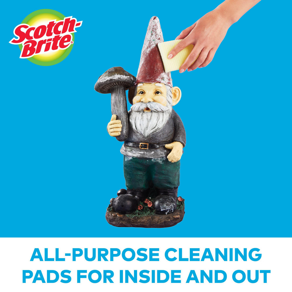 3M Scotch-Brite® Dobie ™ All Purpose Pad 720-XL, 5.2 in x 3.6 in x 0.5 in(132 mm x 91 mm x 12 mm) - 7100211913