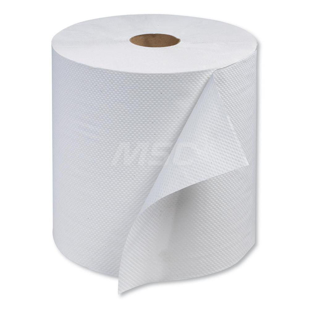 Tork Paper Towels: Hard Roll, Roll, 1 Ply, Recycled Fiber, White - TRKRB800
