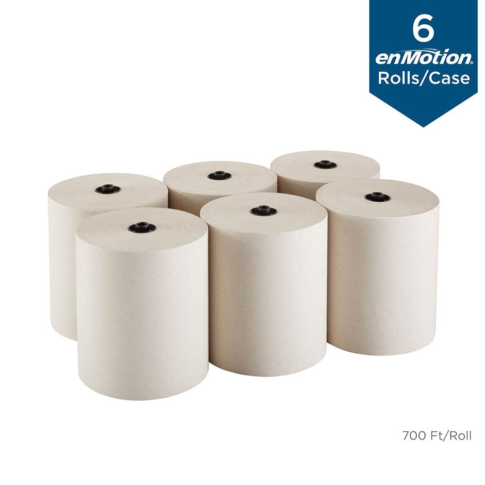 Georgia Pacific Enmotion 8" Recycled Paper Towel Rolls, Brown - 89440