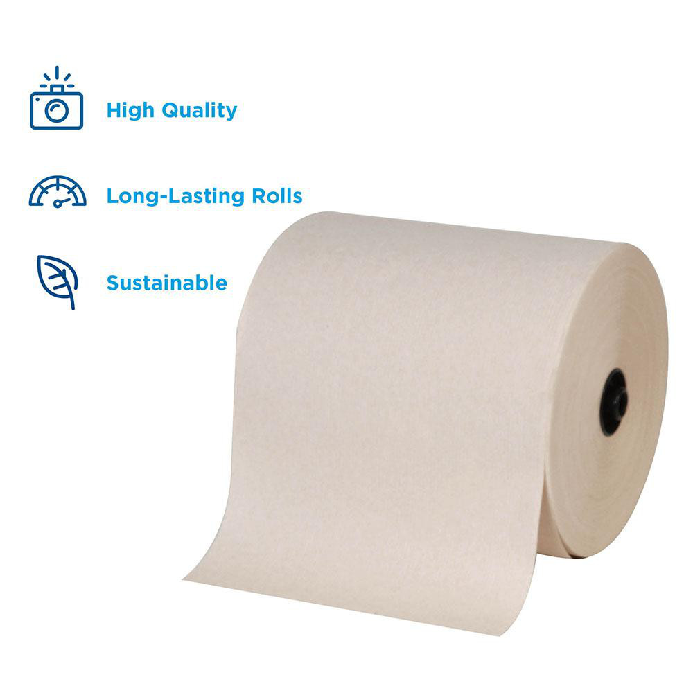 Georgia Pacific Enmotion 8" Recycled Paper Towel Rolls, Brown - 89440