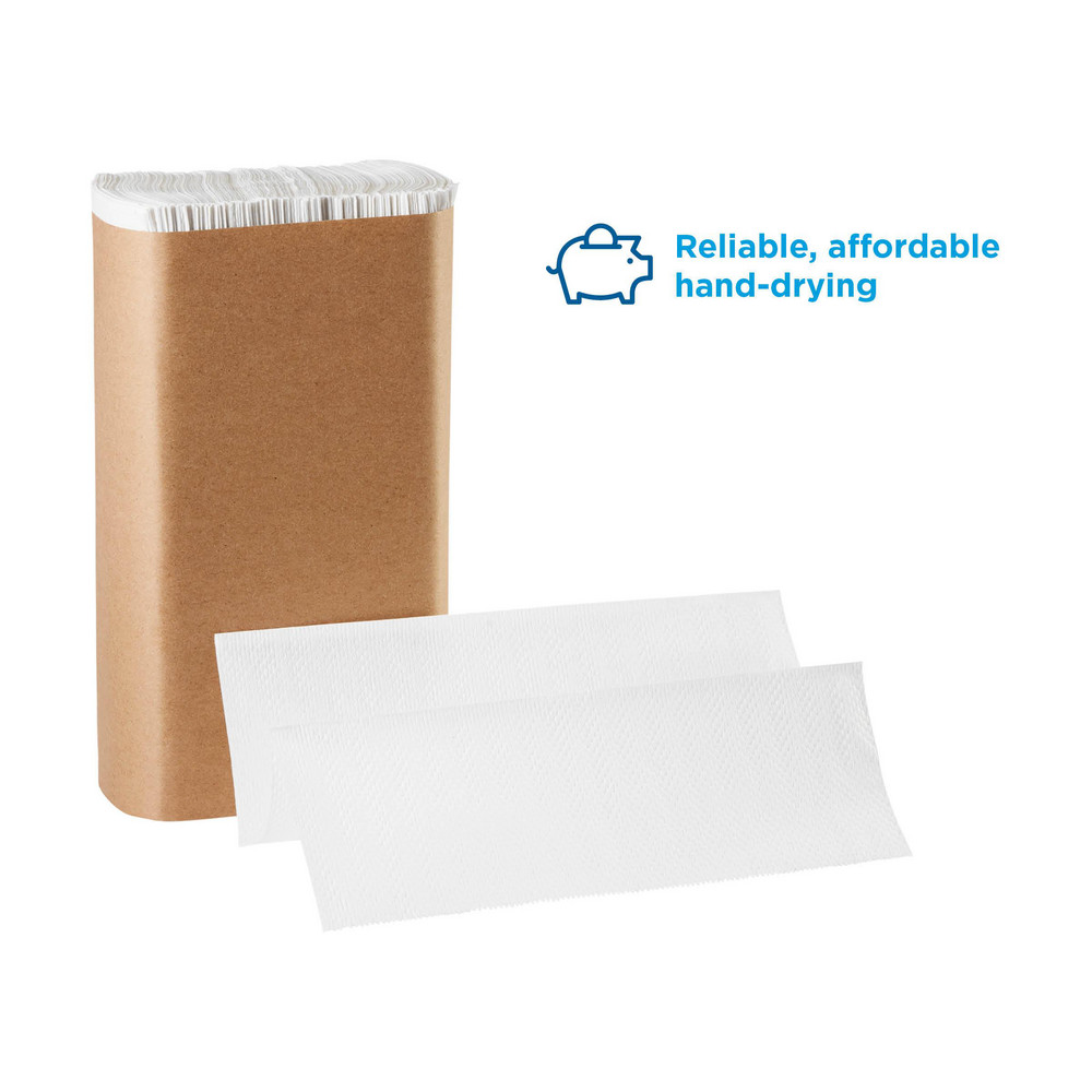 Georgia Pacific Pacific Blue Basic 1-Ply Recycled Multifold Paper Towel (Previously Envision), White - 24590