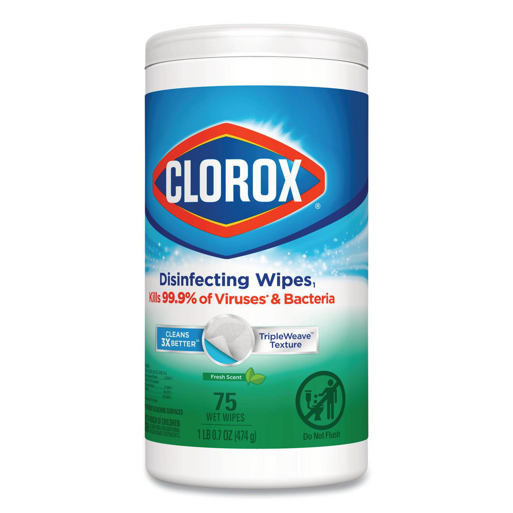 Clorox Clorox   Disinfecting Wipes: Pre-Moistened, 75 Ct - CLO01656