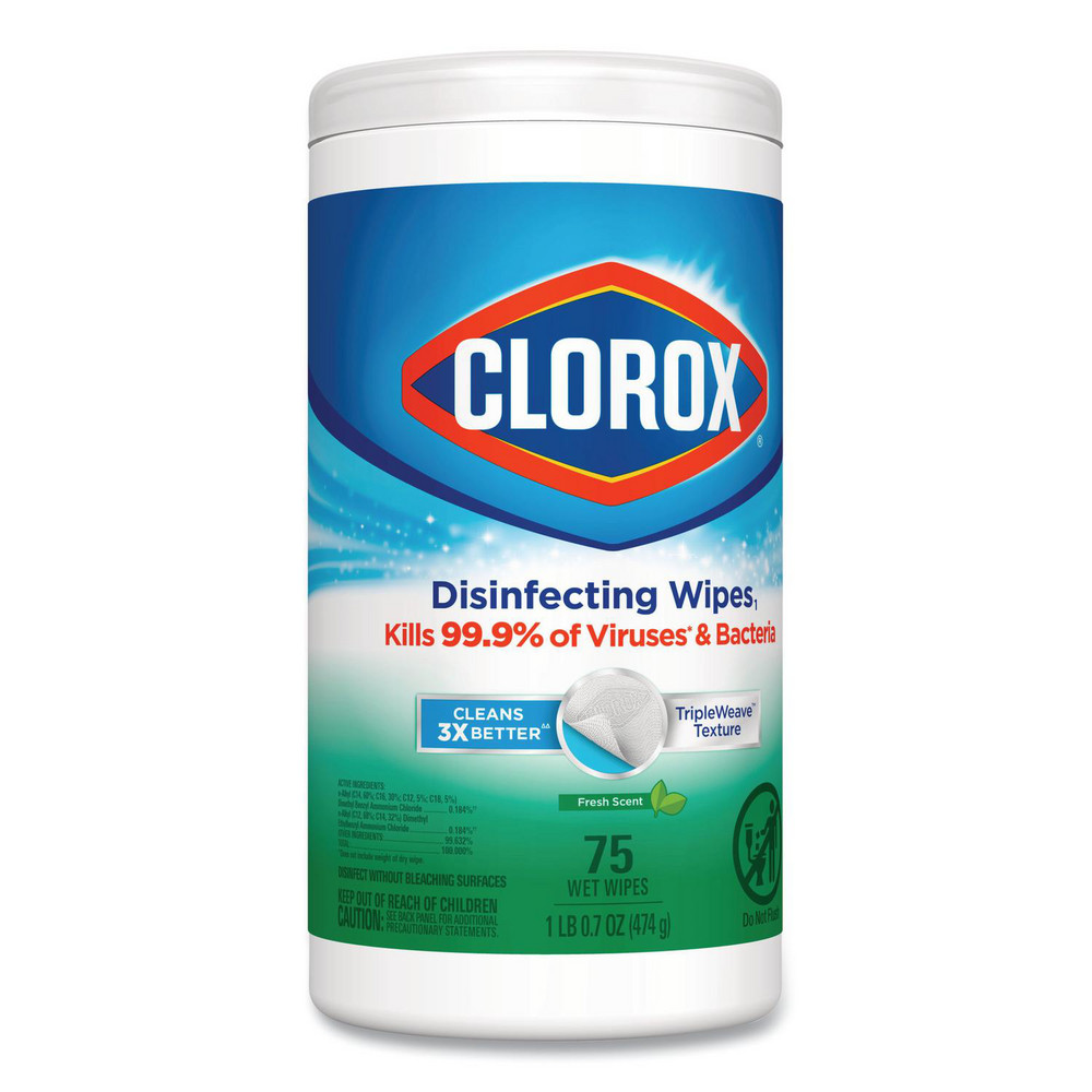 Clorox Clorox   Disinfecting Wipes: Pre-Moistened, 75 Ct - CLO01656