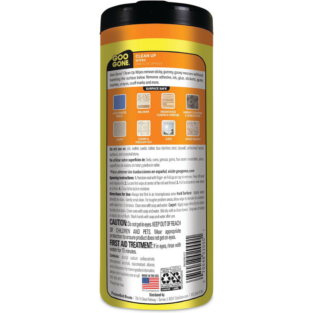 Goo Gone Goo Gone General Purpose Wipes: Pre-Moistened, 24 Ct - WMN2000