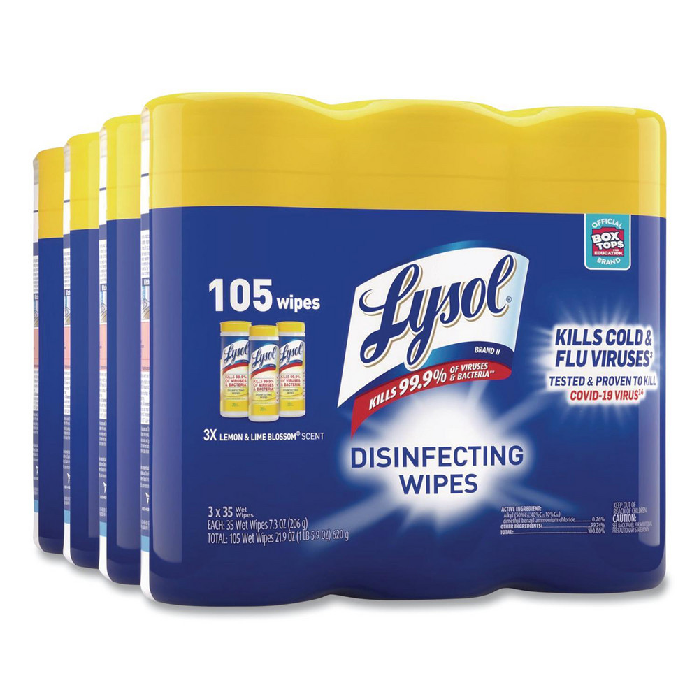 Lysol Lysol Disinfecting Wipes: Pre-Moistened, 35 Ct - RAC82159CT