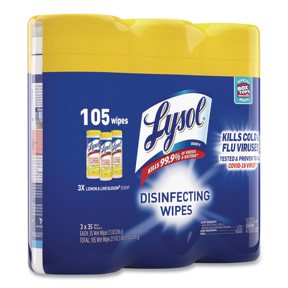 Lysol Lysol Disinfecting Wipes: Pre-Moistened, 35 Ct - RAC82159CT