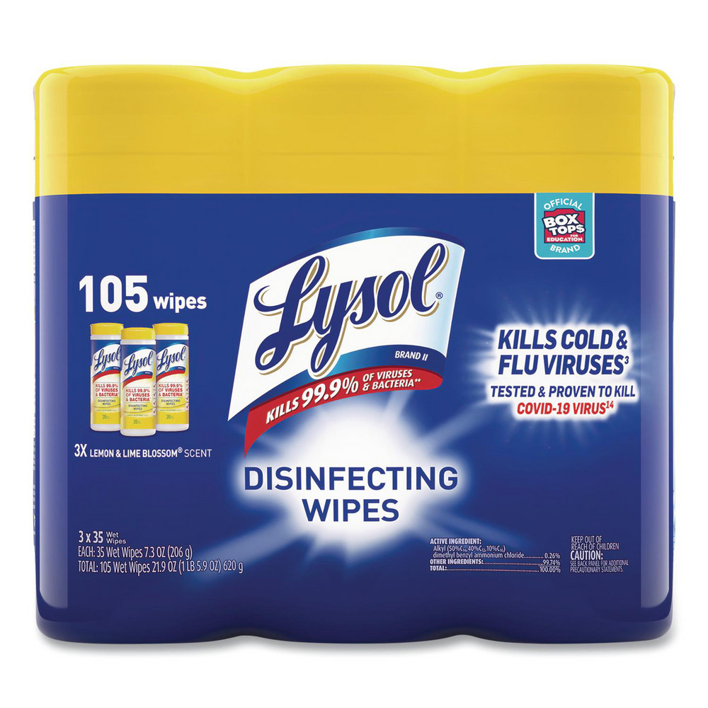 Lysol Lysol Disinfecting Wipes: Pre-Moistened, 35 Ct - RAC82159CT