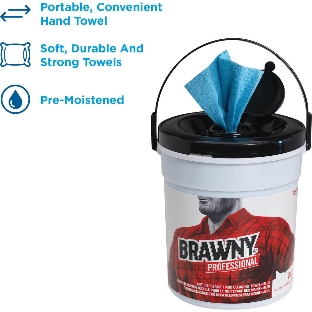 Brawny Professional Brawny Professional Disposable Wet Hand Cleaning Towels, Blue - 21501