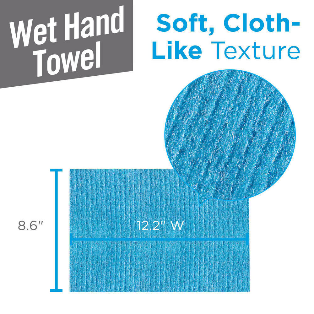 Brawny Professional Brawny Professional Disposable Wet Hand Cleaning Towels, Blue - 21501
