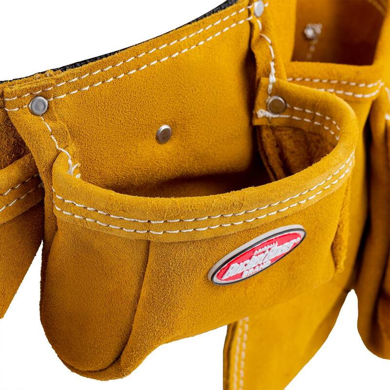 BUCKET BOSS 11 Pocket Suede Leather Carpenter Work Apron - 55149