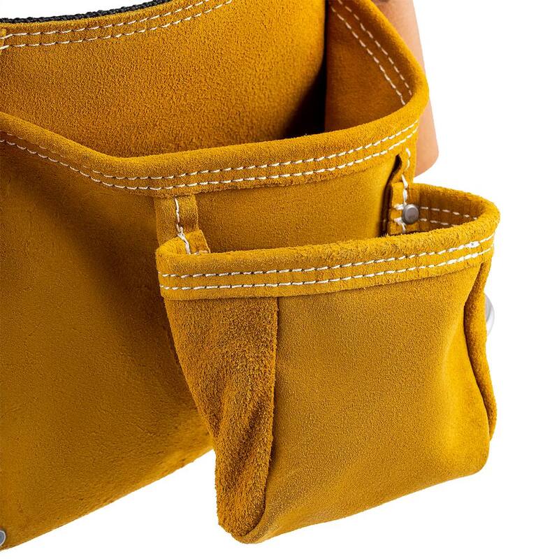 BUCKET BOSS 11 Pocket Suede Leather Carpenter Work Apron - 55149