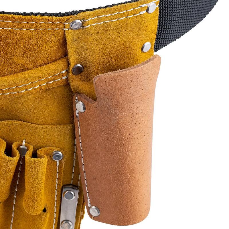 BUCKET BOSS 11 Pocket Suede Leather Carpenter Work Apron - 55149