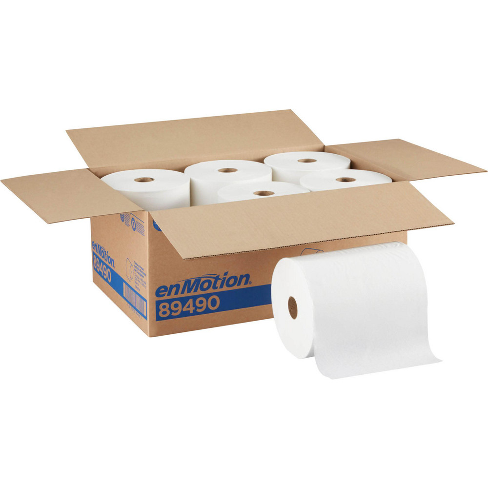 Value Collection Paper Towels: Hard Roll, 6 Rolls, 1 Ply, White - SOD410333