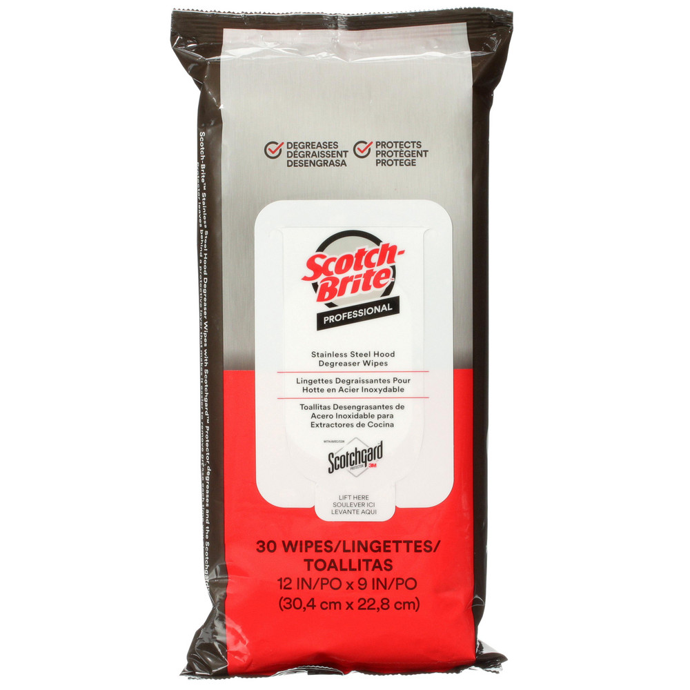 Scotch-Brite Scotch-Brite™   Degreaser Wipes: Pre-Moistened, 30 Ct - 7100233381