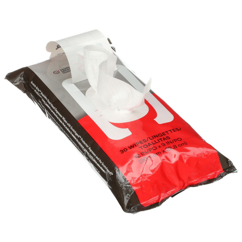 Scotch-Brite Scotch-Brite™   Degreaser Wipes: Pre-Moistened, 30 Ct - 7100233381
